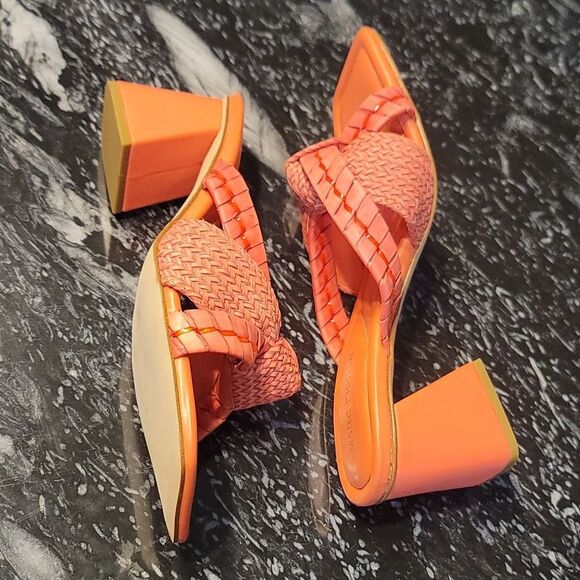 BRAND NEW MARC FISHER  WITH INTERWOVEN STRAPS SQUARE OPEN TOE SANDAL - Picture 10 of 16